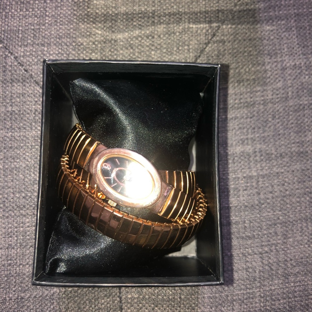 (ASOS) Gold Wrap Watch